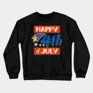 Happy 4th of July Retro Crewneck Sweatshirt